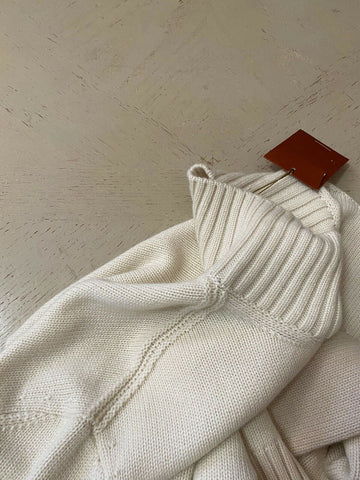 New $1950 Loro Piana Women Dolce Vita Turtleneck Cashmere Sweater Cream S Italy