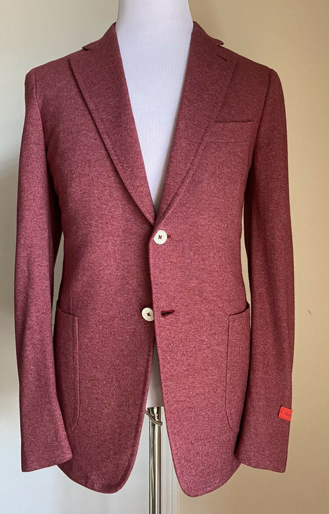 Neu mit Etikett: 4475 $ Isaia Herren-Jacke aus Kaschmir/Seide, Blazer, Rot, 42R US (52R Eu), Italien