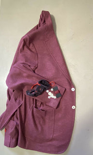 Neu mit Etikett: 4475 $ Isaia Herren-Jacke aus Kaschmir/Seide, Blazer, Rot, 42R US (52R Eu), Italien