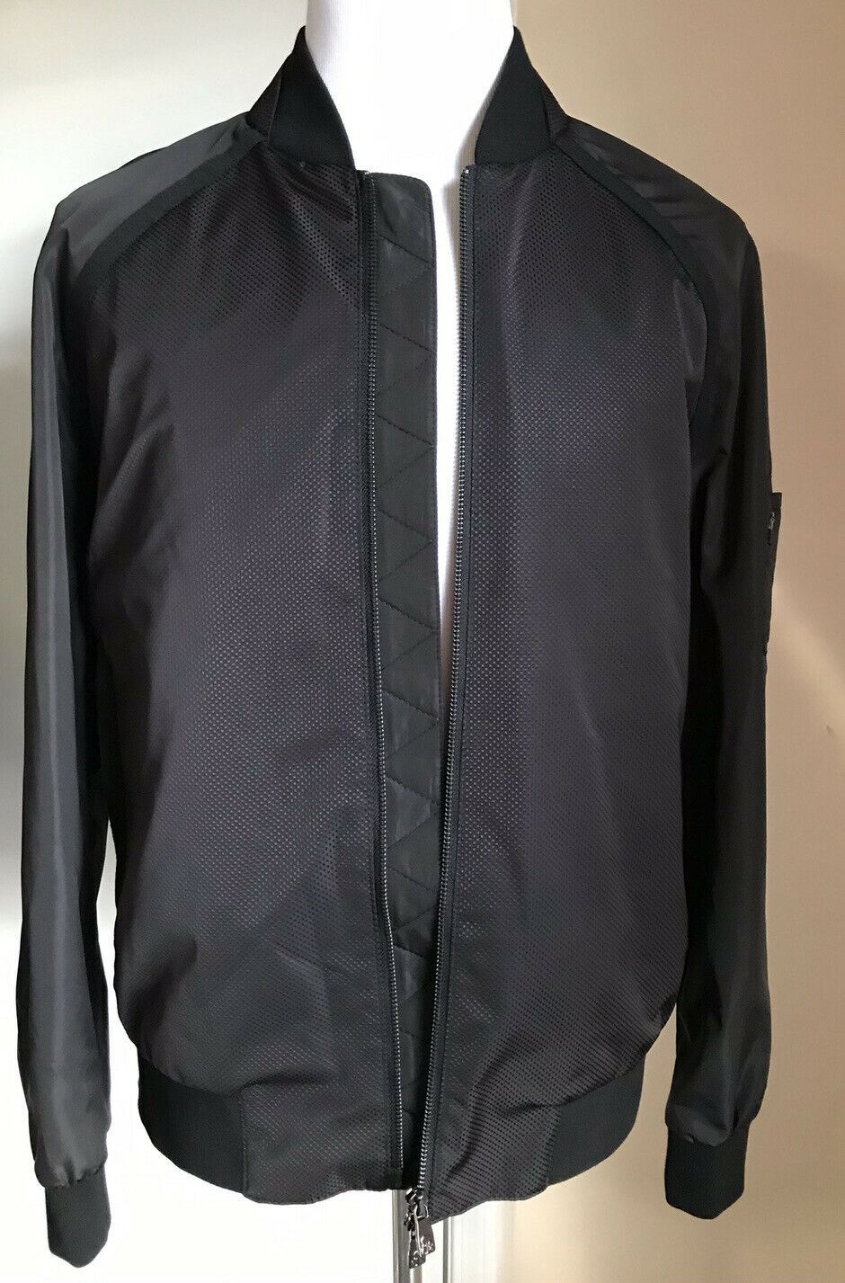 NWT Corneliani Zip-Pocket Sleeve Bomber Jacket Coat L ( 44 US/54 Eu )