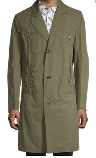 Neu $1930 Maison Margiela Herren Trenchcoat Mantel Grün 44R US (54R Eu) Italien