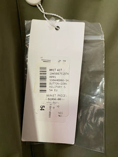 Neu $1930 Maison Margiela Herren Trenchcoat Mantel Grün 44R US (54R Eu) Italien