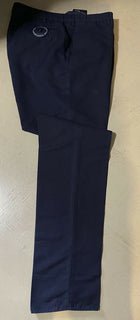 Neu mit Etikett S325 Incotex Herren-Hose aus Leinen/Baumwolle, Marineblau, 40 US (56 Eu)