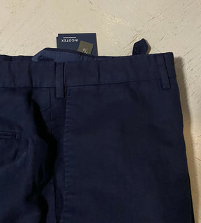 Neu mit Etikett S325 Incotex Herren-Hose aus Leinen/Baumwolle, Marineblau, 40 US (56 Eu)