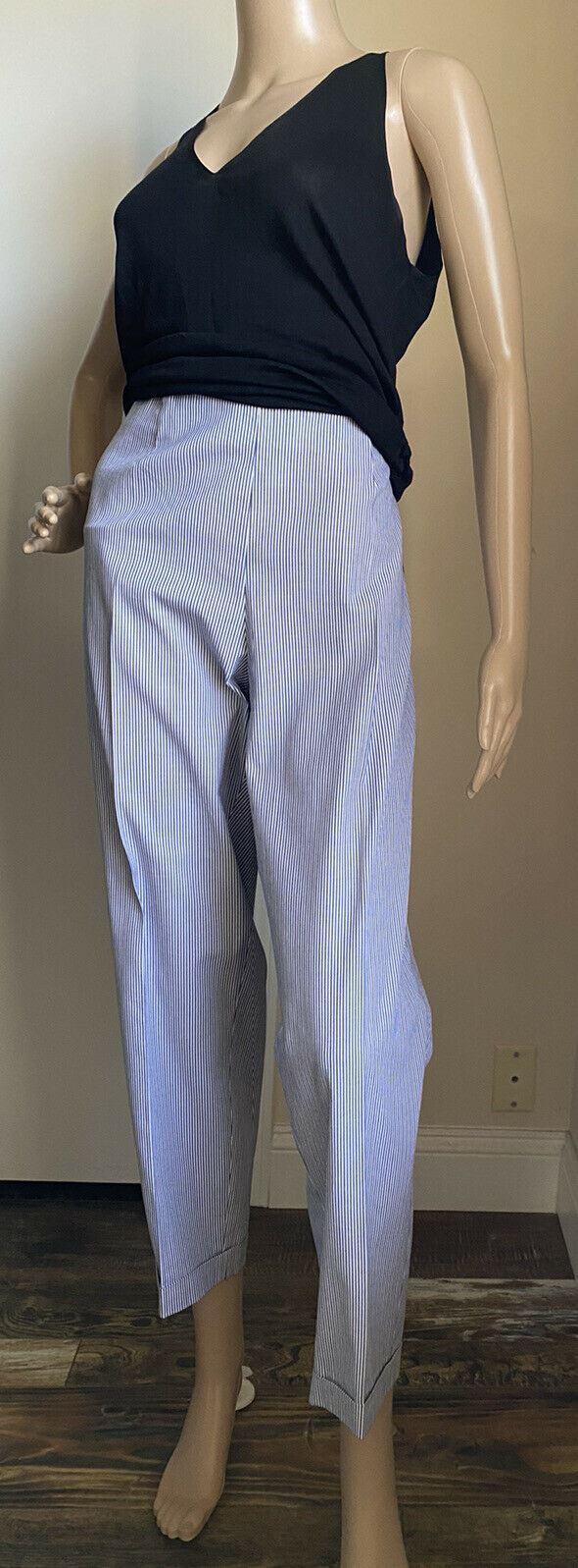 Новые женские брюки Piazza Sempione синие, размер 18, США, Италия