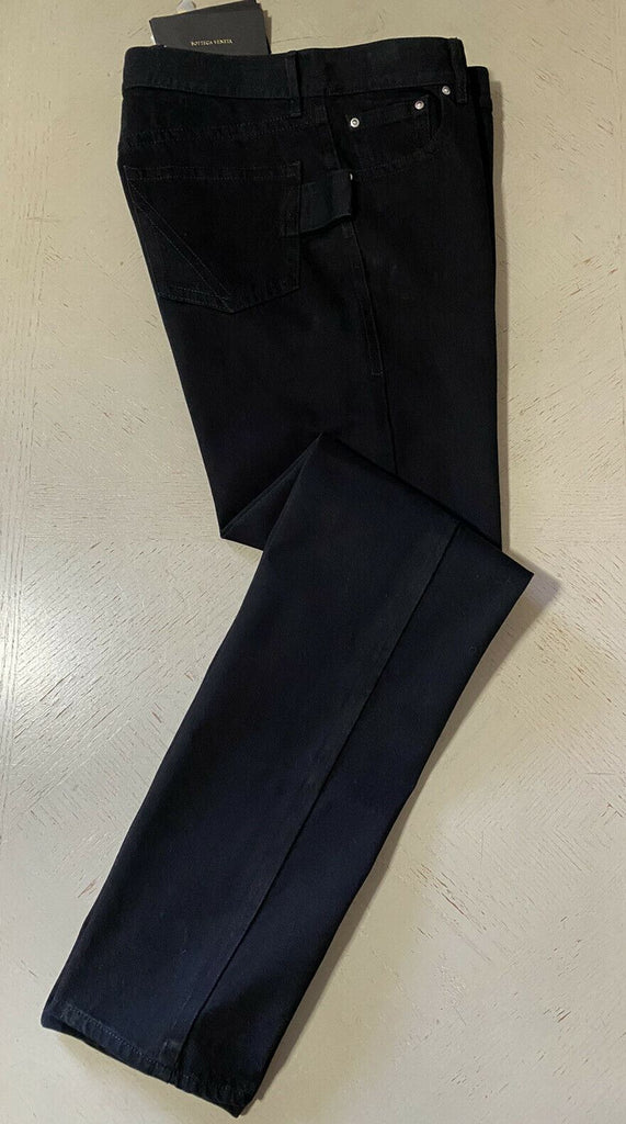 Neu mit Etikett: 590 $ Bottega Veneta Herren-Jeanshose Black Denim 34 US/50 Eu Italien