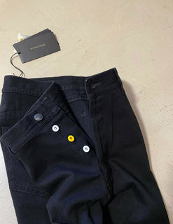 Neu mit Etikett: 590 $ Bottega Veneta Herren-Jeanshose Black Denim 34 US/50 Eu Italien