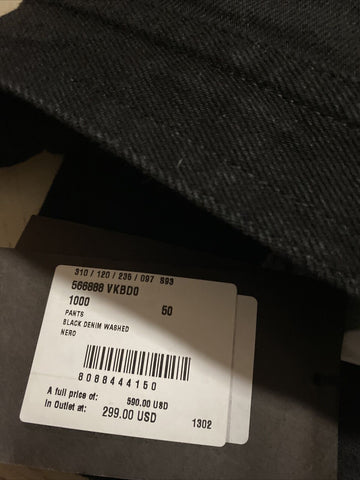 NWT $590 Bottega Veneta Men’s Jeans Pants Black Denim 34 US/50 Eu Italy