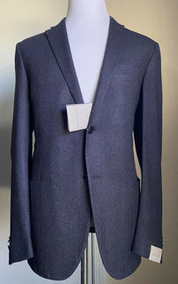 СЗТ $2195 Corneliani Пиджак из кашемира/шелка синий 44R США (54R ЕС) Италия