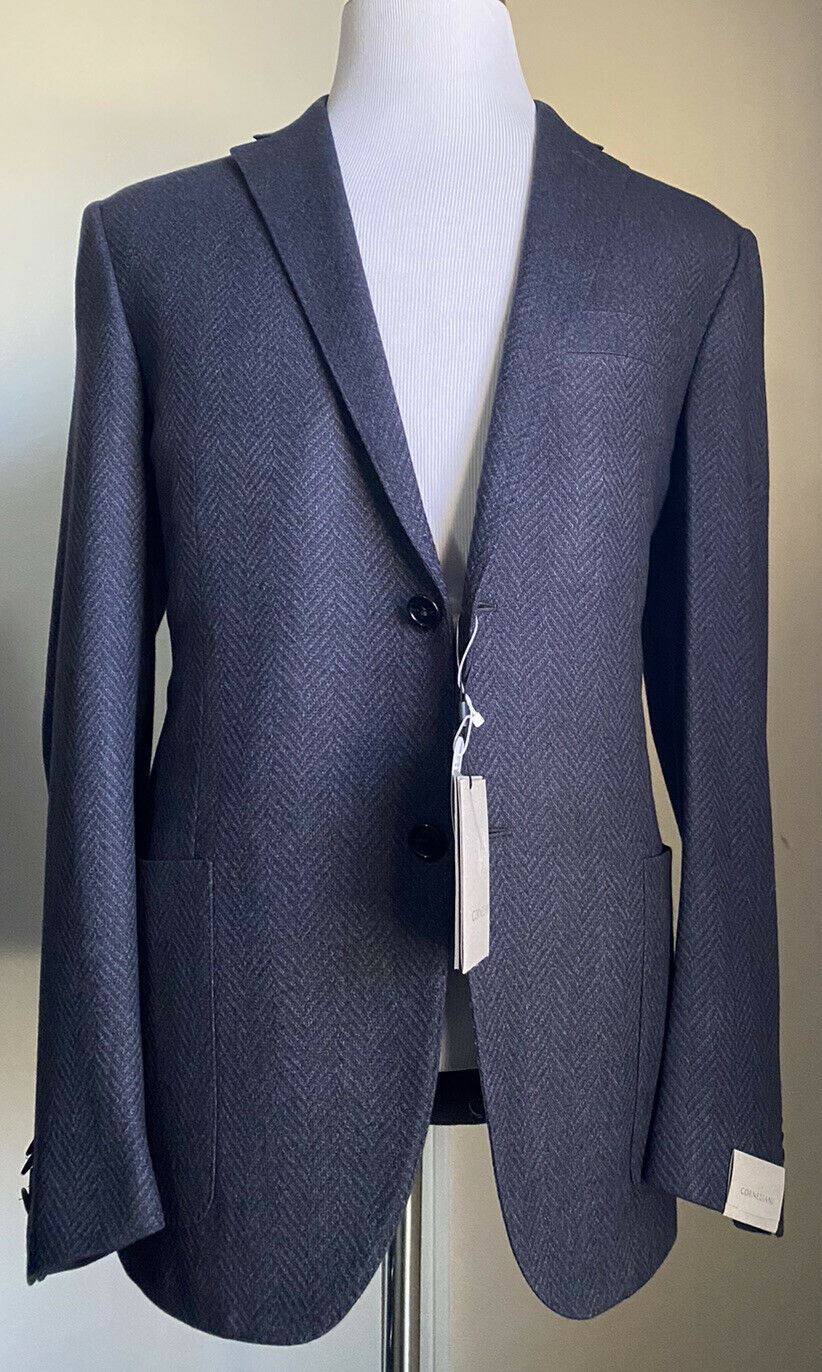 NWT $2195 Corneliani Cashmere/Silk Jacket Blazer Blue 44R US ( 54R Eu ) Italy