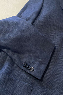 СЗТ $2195 Corneliani Пиджак из кашемира/шелка синий 44R США (54R ЕС) Италия