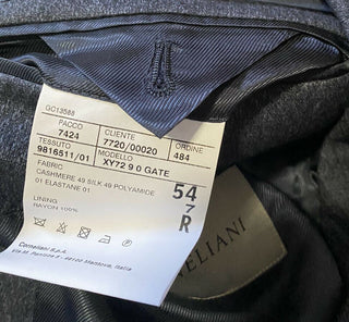 СЗТ $2195 Corneliani Пиджак из кашемира/шелка синий 44R США (54R ЕС) Италия
