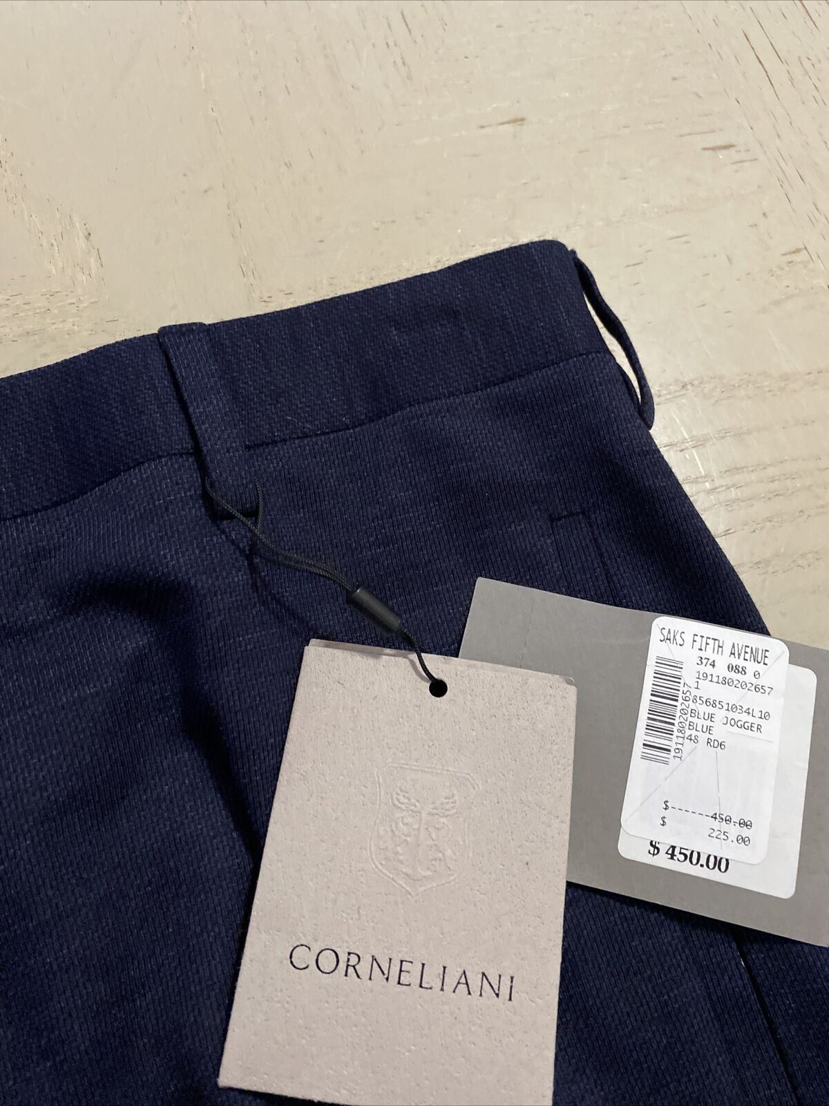 New $450 Corneliani Men’s Jegging  Pants Blue 32 US ( 48 Eu )