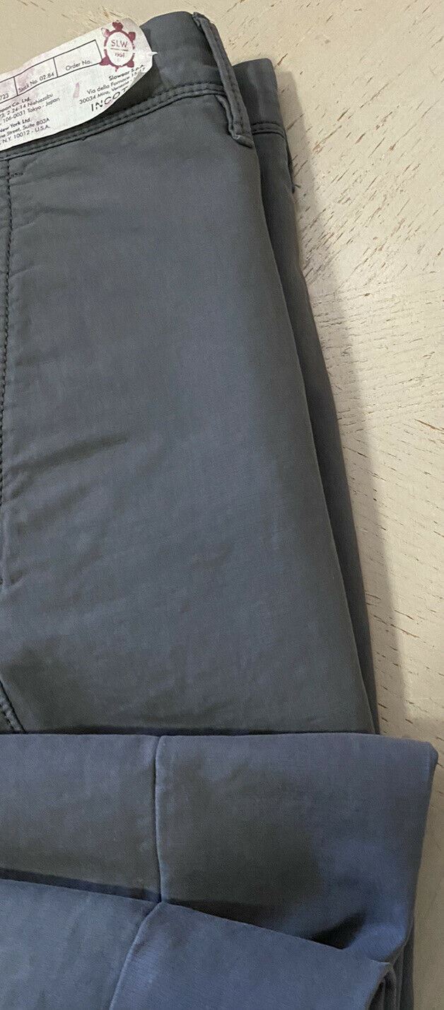 Мужские брюки узкого кроя Incotex, NWT, 395 долларов США, серые 40 США (56 ЕС)