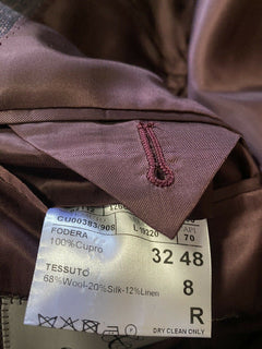 Neu mit Etikett: 1695 $ Canali Herren-Jackenblazer Lila Multi 38R US (48R Eu) Italien