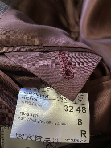 Neu mit Etikett: 1695 $ Canali Herren-Jackenblazer Lila Multi 38R US (48R Eu) Italien