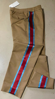 Neue 1100 $ Gucci Herren Militär-Baumwoll-Jegging-Hose Braun 32 US (48 Eu) Italien
