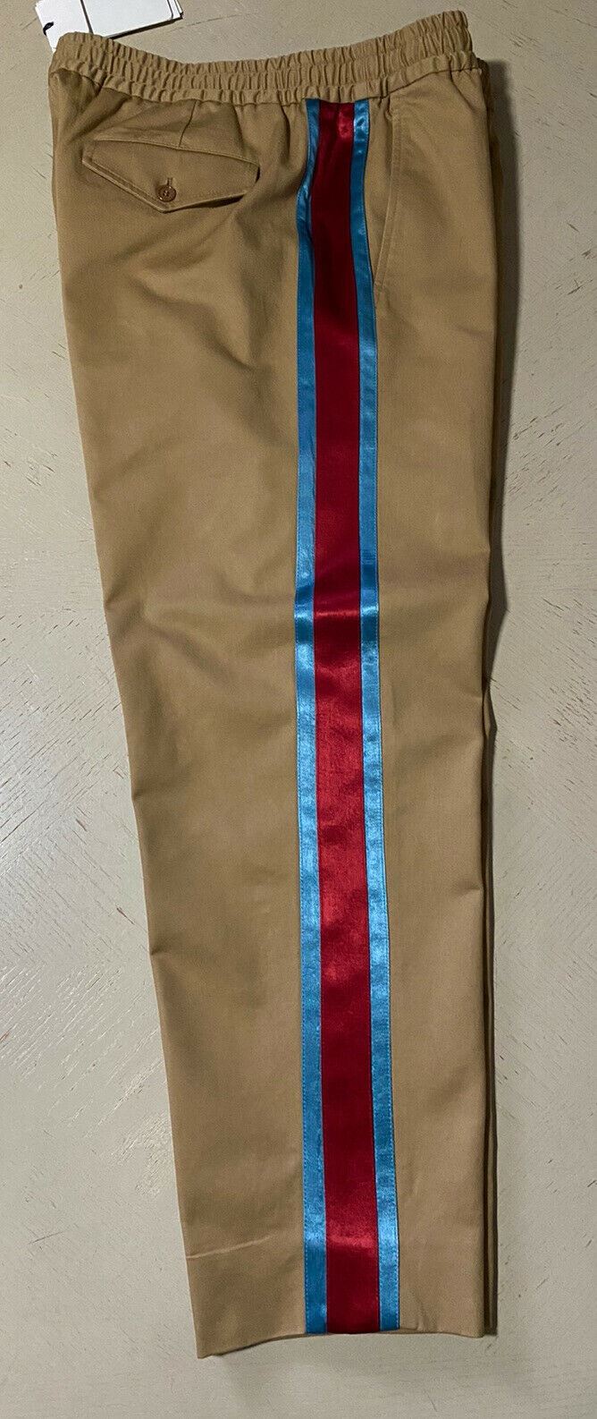 New $1100 Gucci Men Military Cotton Jegging  Pants Brown 32 US ( 48 Eu ) Italy