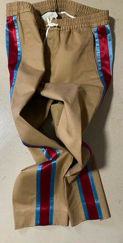 New $1100 Gucci Men Military Cotton Jegging  Pants Brown 32 US ( 48 Eu ) Italy