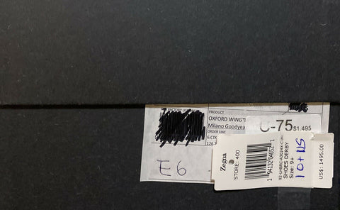 New $1495 Ermenegildo Zegna Couture Oxford Leather Shoes Brown 10.5 US Italy