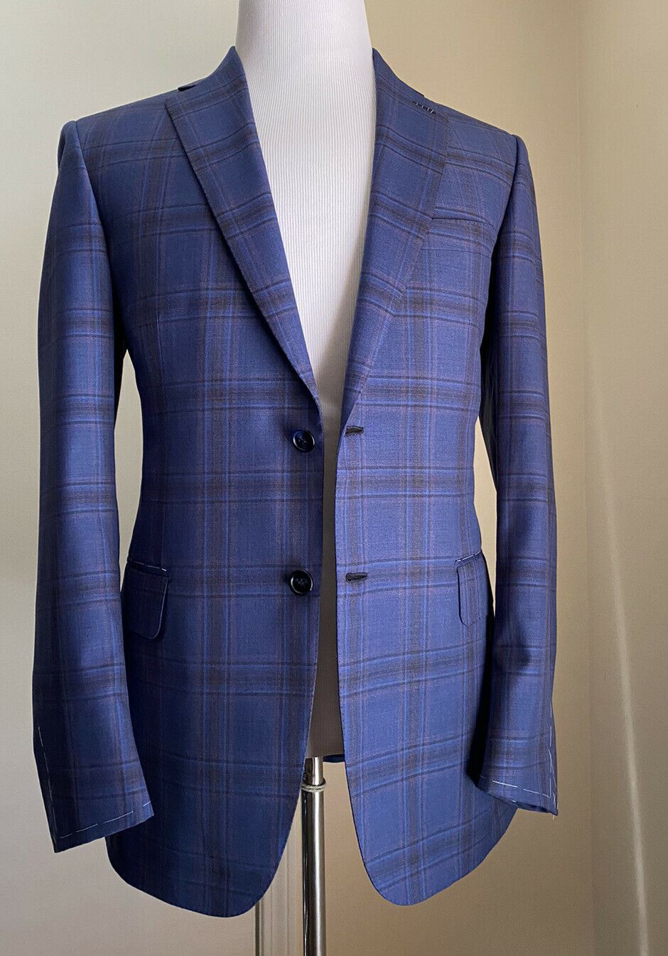 NWT $4900 Brioni Men’s Wool Sport Coat Blazer Jacket Blue 38R US/48R Eu Italy