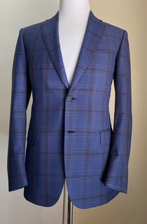 Neu mit Etikett: 4900 $ Brioni Herren-Sportmantel aus Wolle, Blazer, Jacke, Blau, 38R US/48R Eu, Italien