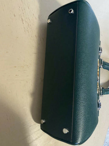 Neue 3400 $ Gucci Kleine Leder-Zumi-Tragetasche mit Henkel, Grün 569712