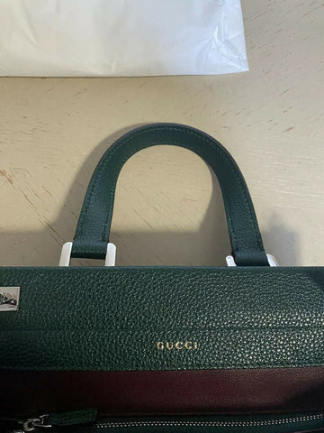 Neue 3400 $ Gucci Kleine Leder-Zumi-Tragetasche mit Henkel, Grün 569712