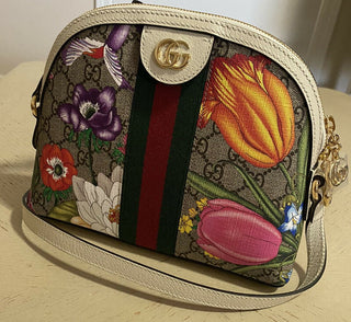 New Gucci Ophidia GG Flora Small Shoulder Bag Multicolor 499621