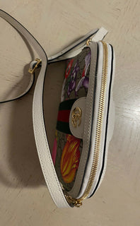 New Gucci Ophidia GG Flora Small Shoulder Bag Multicolor 499621