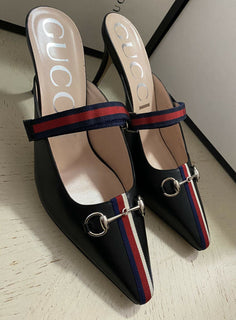 NIB Gucci Damen Sandalenschuhe Schwarz 9,5 US (39,5 Eu) 549617 Italien