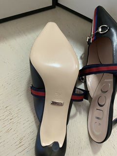 NIB Gucci Damen Sandalenschuhe Schwarz 9,5 US (39,5 Eu) 549617 Italien