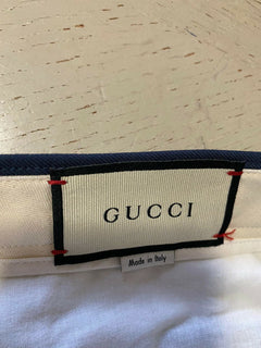 Neu mit Etikett: 1400 $ Gucci Military Drill Herrenhose Mitternachtsblau 36 US (52 Eu) Italien