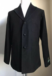 Neue 2400 $ Gucci Herren-Manteljacke aus übergroßem Baumwoll-Moleskin, Schwarz, 42 US/52 Eu