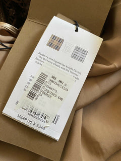 Neues Burberry Seguin-Cocktailkleid mit verziertem Mesh im Wert von 6.500 US-Dollar, Bronze, 6 US/40, Italien