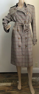 Neuer Burberry Damen-Trenchcoat aus Wolle mit Kensington-Prince-of-Wales-Karomuster im Wert von 2750 US-Dollar, 10 US