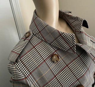 Neuer Burberry Damen-Trenchcoat aus Wolle mit Kensington-Prince-of-Wales-Karomuster im Wert von 2750 US-Dollar, 10 US