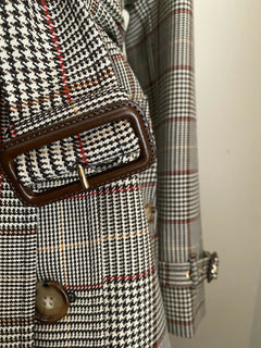 Neuer Burberry Damen-Trenchcoat aus Wolle mit Kensington-Prince-of-Wales-Karomuster im Wert von 2750 US-Dollar, 10 US