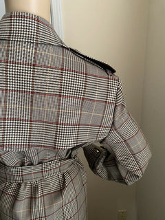 Neuer Burberry Damen-Trenchcoat aus Wolle mit Kensington-Prince-of-Wales-Karomuster im Wert von 2750 US-Dollar, 10 US