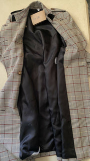 Neuer Burberry Damen-Trenchcoat aus Wolle mit Kensington-Prince-of-Wales-Karomuster im Wert von 2750 US-Dollar, 10 US