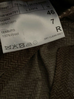 NWT $ 1695 Canali Kei Herrenjacke Blazer Braun 36R US (46R Eu) Italien