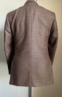 NWT $ 1695 Canali Kei Herrenjacke Blazer Braun 36R US (46R Eu) Italien