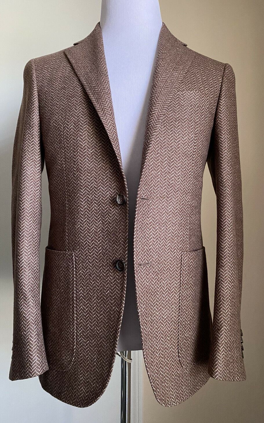 NWT $1695 Canali Kei Men’s Jacket Blazer Brown 36R US ( 46R Eu ) Italy