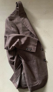 NWT $ 1695 Canali Kei Herrenjacke Blazer Braun 36R US (46R Eu) Italien