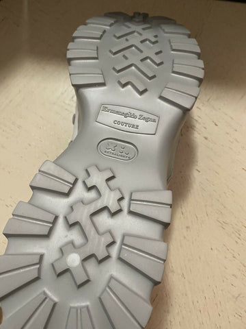 Новые кожаные кроссовки Ermenegildo Zegna Couture за 795 долларов США Белый/Серый 8.5 US Ita