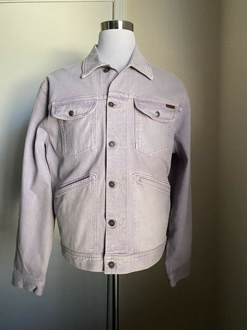 New Tom Ford Men’s Dropped Shoulder Trucker Jeans Jacket Purple XXL