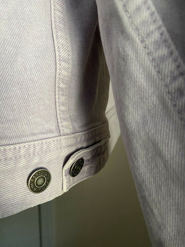 New Tom Ford Men’s Dropped Shoulder Trucker Jeans Jacket Purple XXL