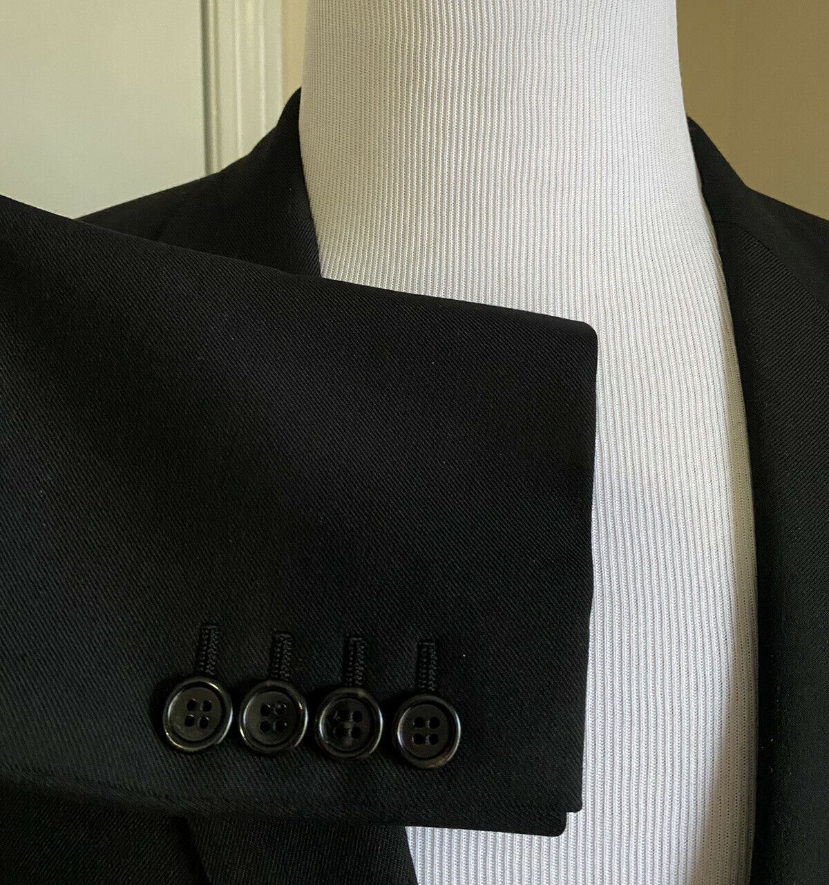 New $2990 Saint Laurent Men’s Suit Black 38R US/48R Eu Italy