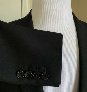 Neuer 2990 $ Saint Laurent Herrenanzug Schwarz 38R US/48R Eu Italien