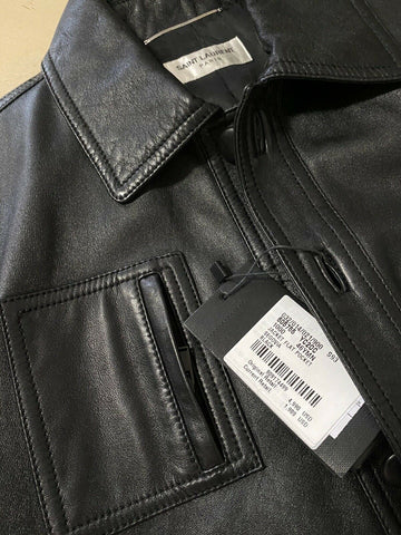 New $4990 Saint Laurent Men’s Leather Jacket Coat Black 36 US/46 Eu Italy